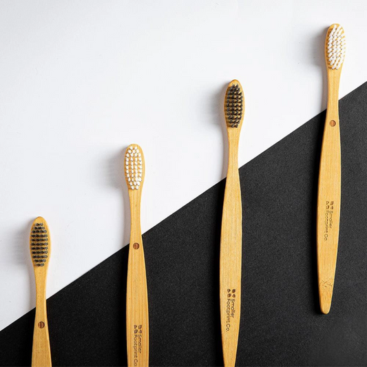 Gentle Clean Bamboo Toothbrush with Standard Bristles (Set of 4)