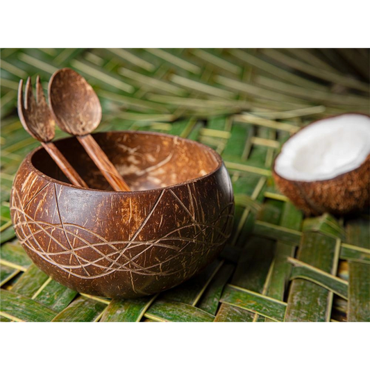 Coconut Wood Designer Serving Bowl