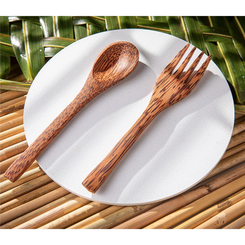 Coconut Wood Spoon & Fork (Set of 2)