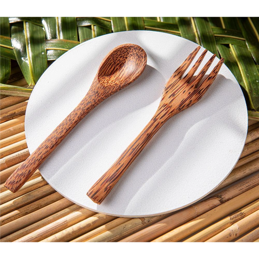 Coconut Wood Spoon & Fork (Set of 2)